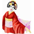 free embroidery geisha